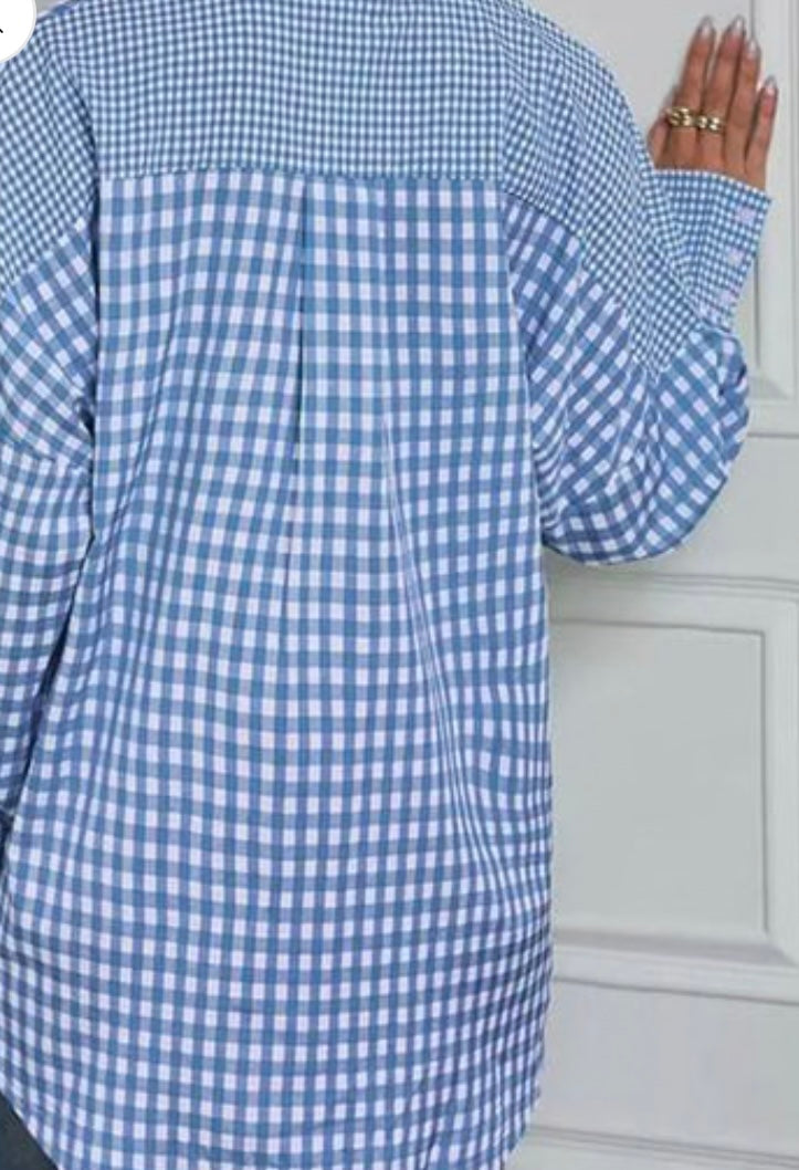 Plaid Button Up Long Sleeve Shirt