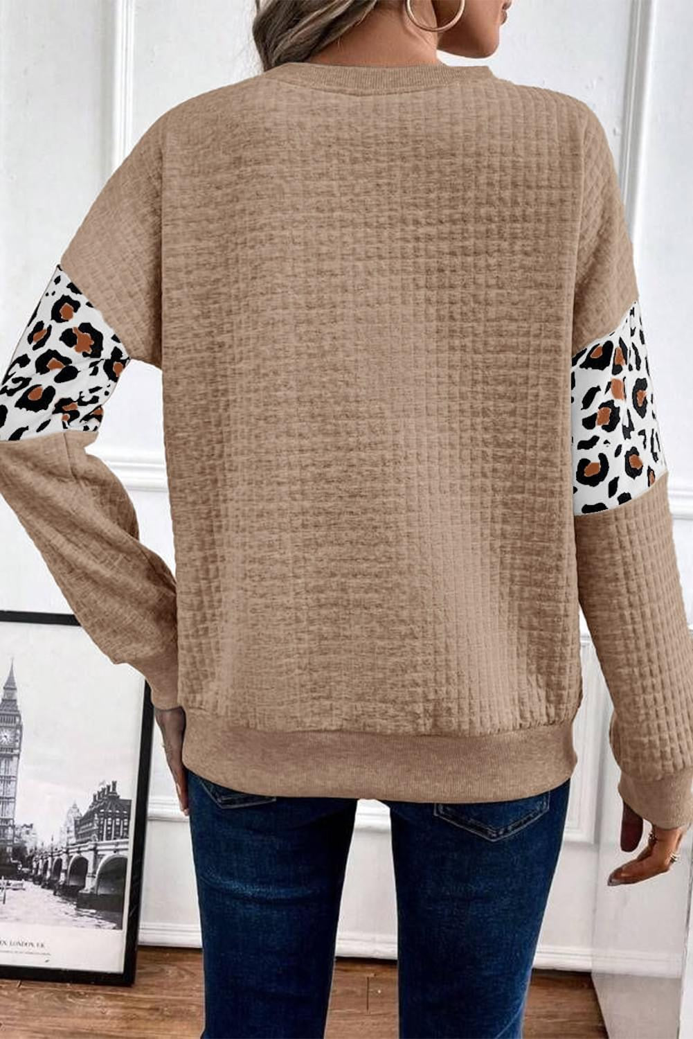 Leopard Quilted Sweatshirt