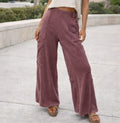 Mineral Wash Red Cargo Sweatpants