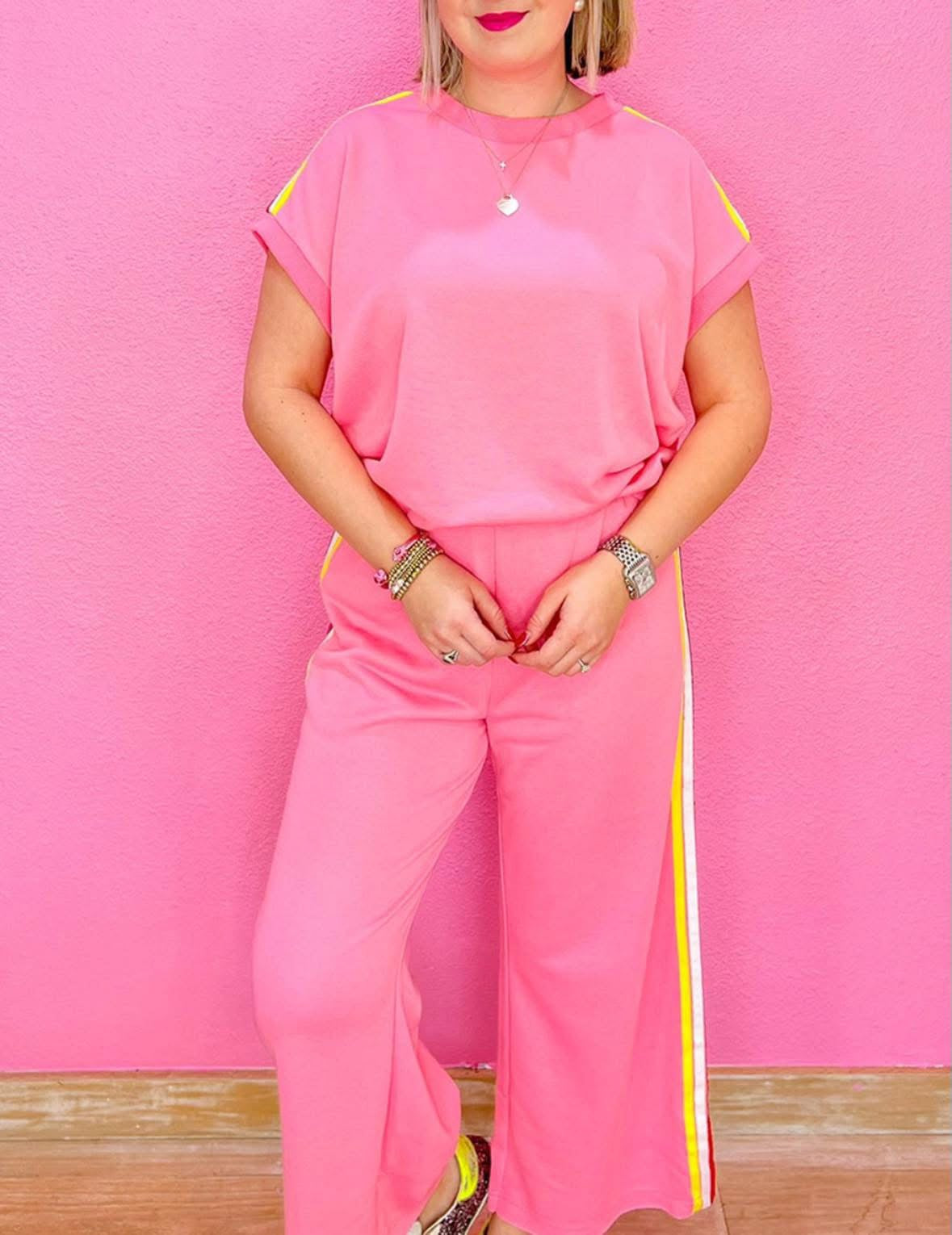 Pink Neon Stripes Set