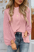 Load image into Gallery viewer, Swiss Dot Balloon Sleeve Blouse
