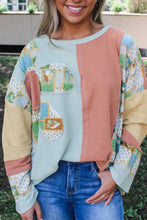 Load image into Gallery viewer, THE FLOWER PATCH WAFFLE KNIT TOP**SHIPPING EXPECTED TO BEGIN ON DATE 10/28**
