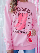 Load image into Gallery viewer, Howdy Nashville Graphic Sweatshirt
