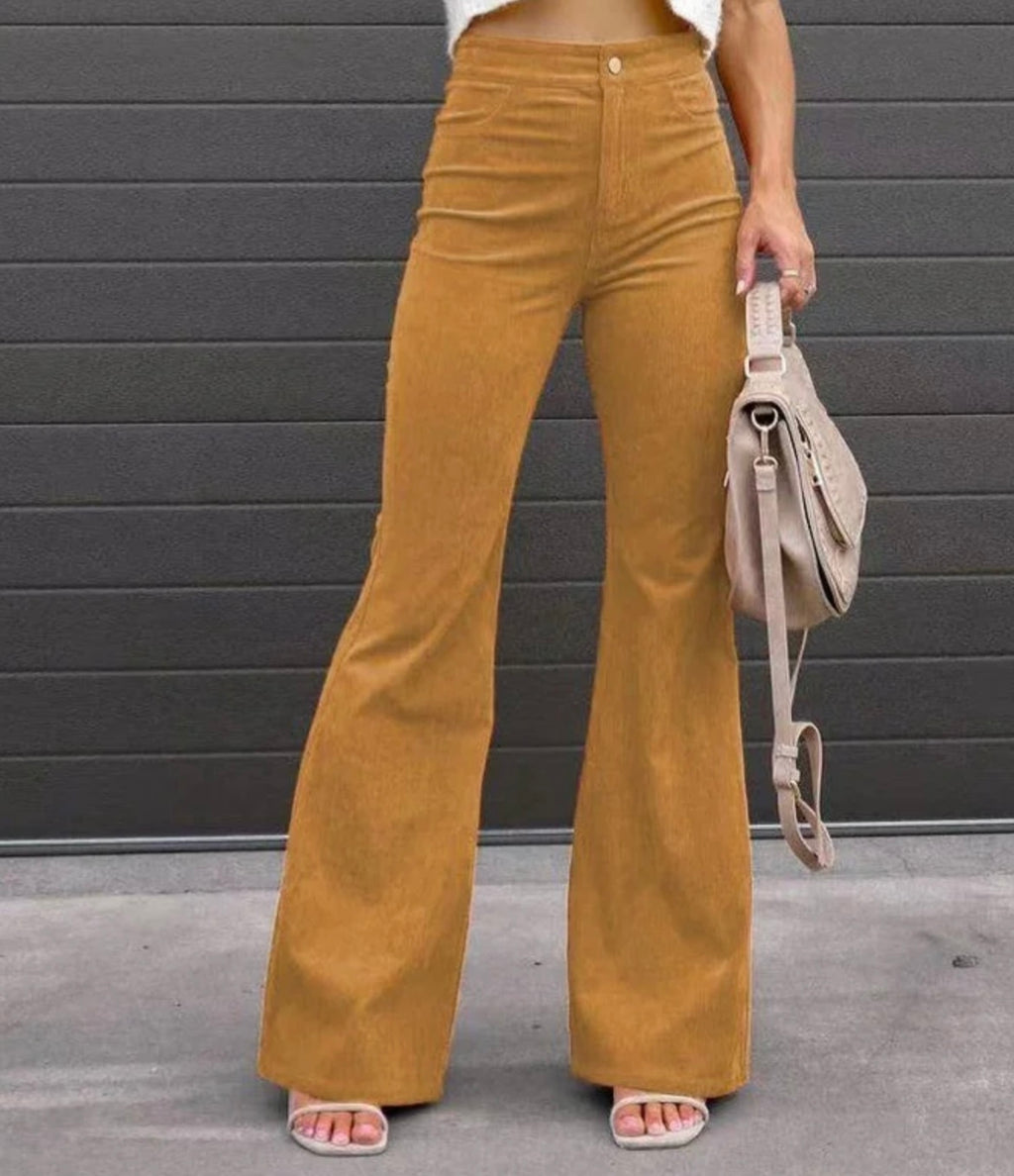 Corduroy Flared Trousers