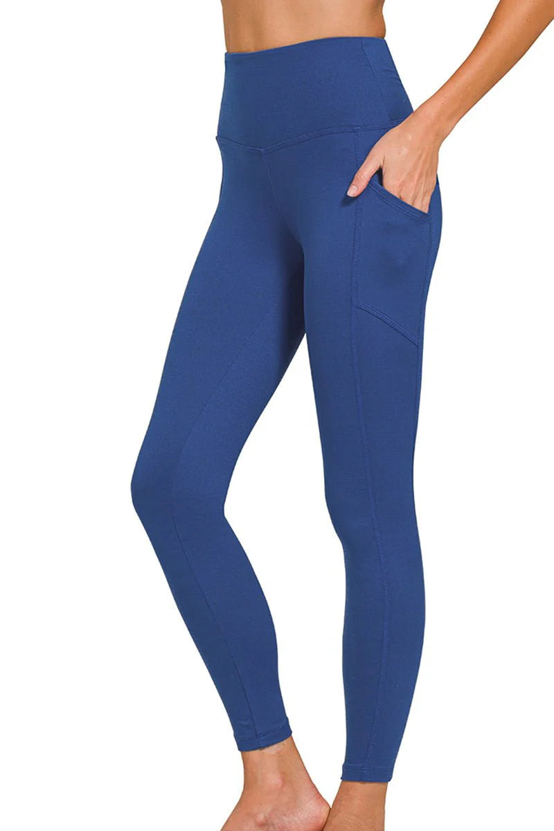 LIGHT NAVY FULL BUTTER LEGGINGS