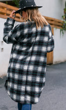 Load image into Gallery viewer, Plaid Button Up Long Sleeve Shacket
