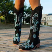 Load image into Gallery viewer, Round Toe Block Heel Boots
