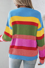 Load image into Gallery viewer, Colorblock Mixed Textured 
Sweater
