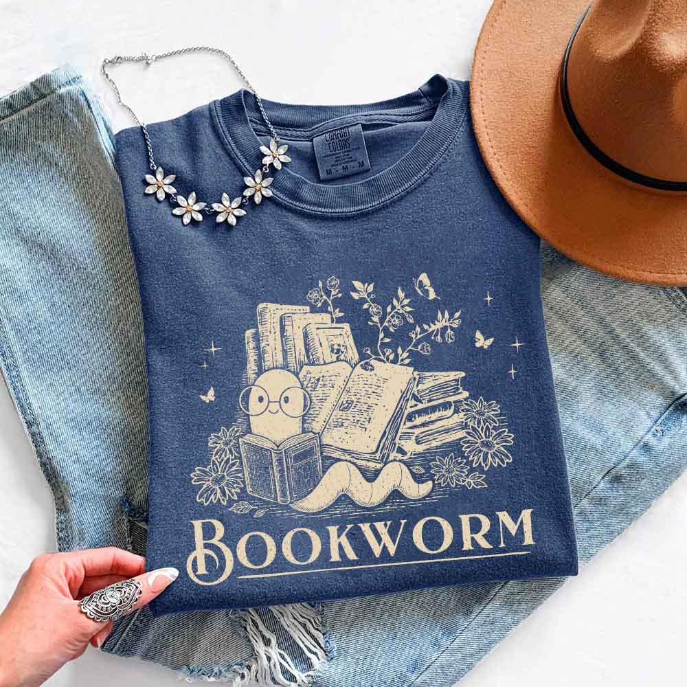 Bookworm Comfort Colors Shirt - Book Lover Tee