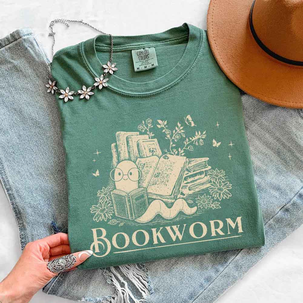 Bookworm Comfort Colors Shirt - Book Lover Tee