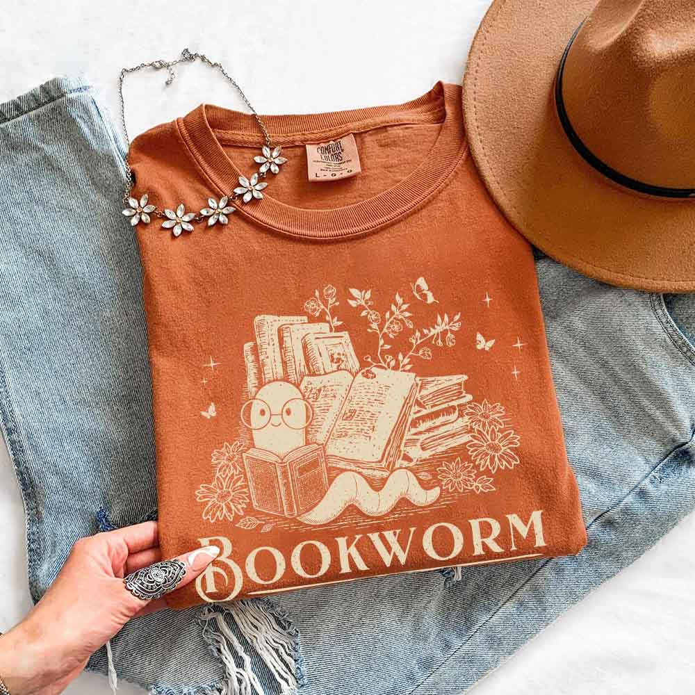 Bookworm Comfort Colors Shirt - Book Lover Tee
