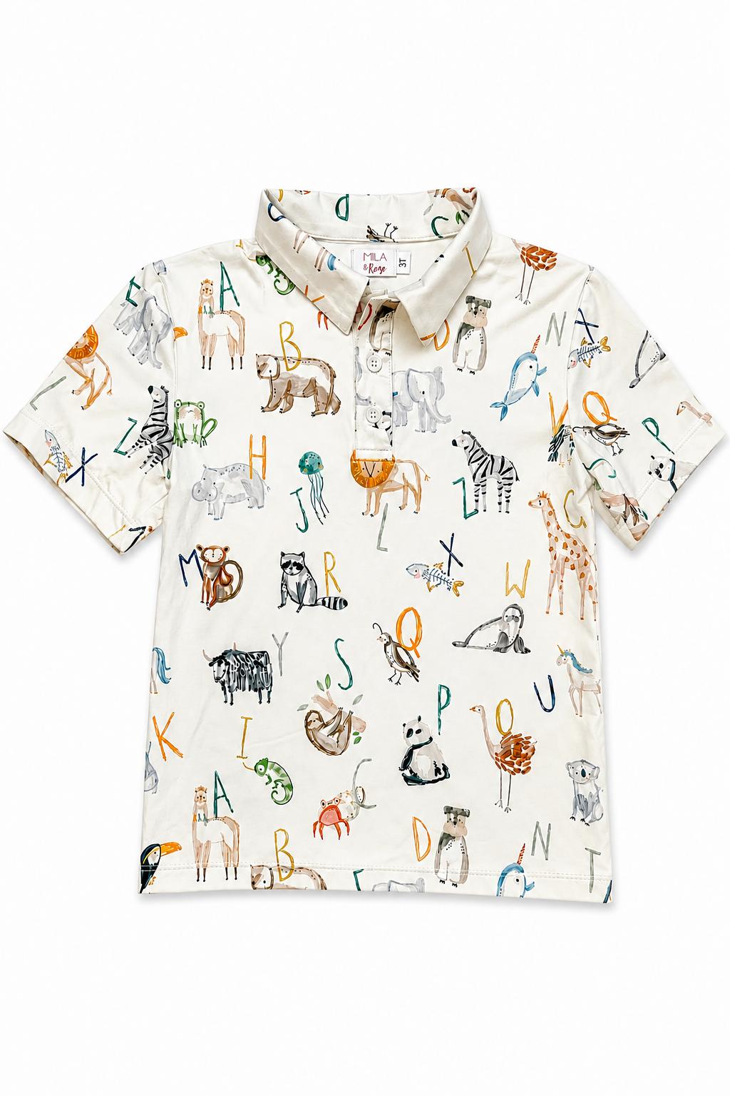 Boys ABC Adventure S/S Polo Mila & Rose ®