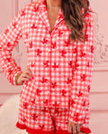 Cuter Than Cupid Ruffle Pajama Set