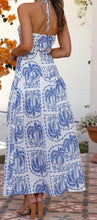 Load image into Gallery viewer, Printed Halter Neck Maxi Dress
