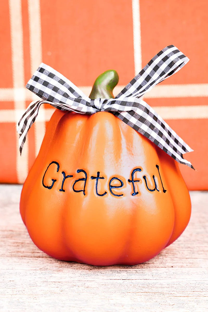 Grateful Orange Pumpkin