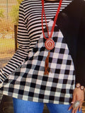 Checkered Black Plaid Long sleeves