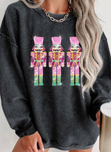 Load image into Gallery viewer, Christmas Sequined Nutcrackers Sweatshirt
