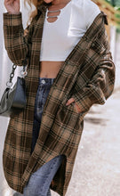 Load image into Gallery viewer, Plaid Button Up Long Sleeve Shacket
