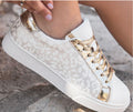 White Leopard Sneakers