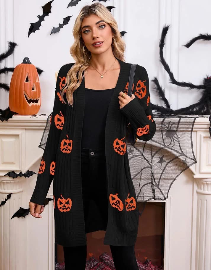 Halloween Knitted Cardigan