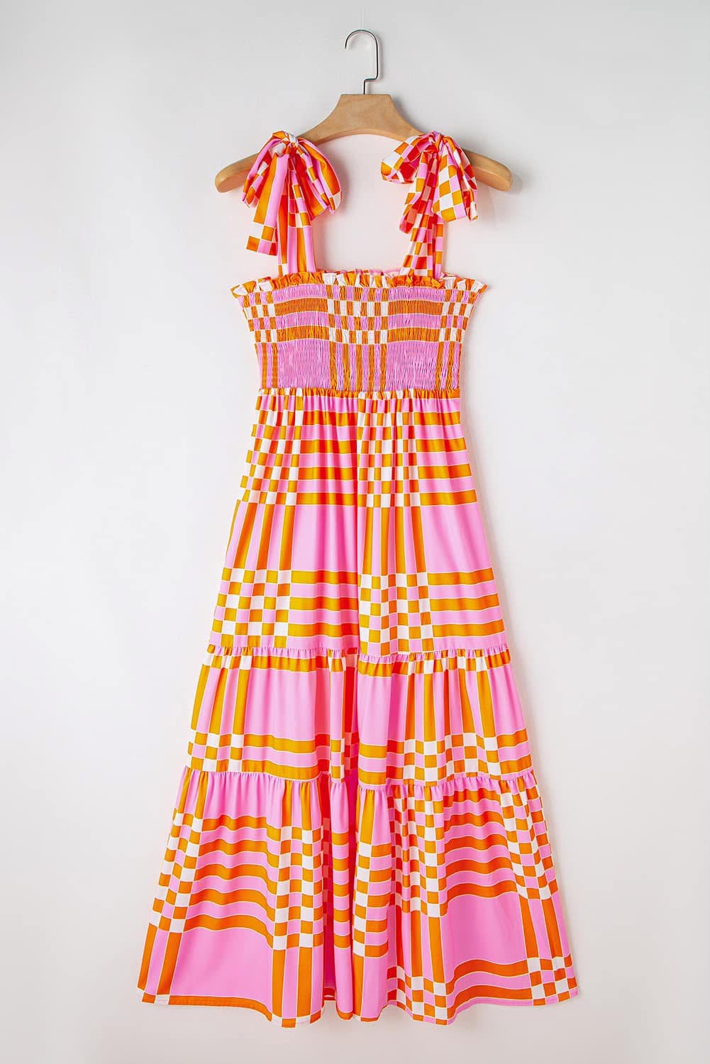 Pink Gingham Maxi