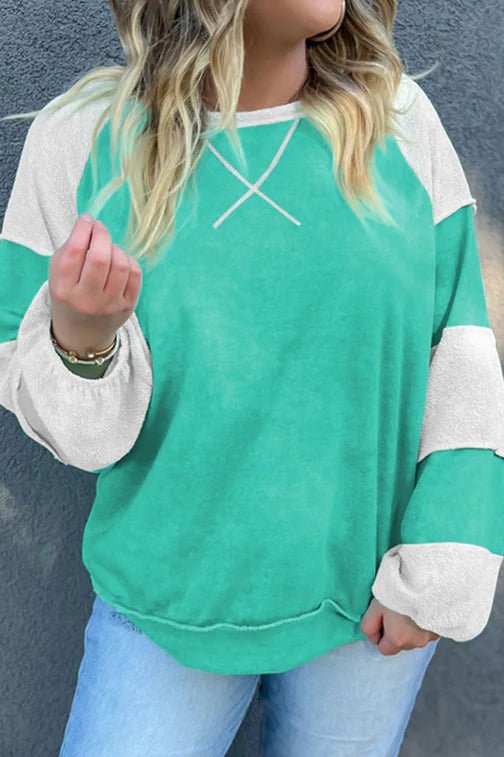 Coastal Breeze colorblock sweatshirt