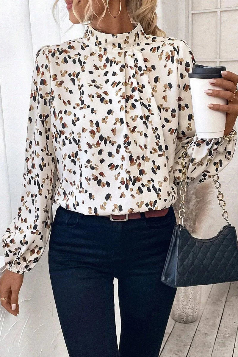 BLAZE A TRAIL WHITE BLOUSE **SHIPPING EXPECTED TO BEGIN ON DATE 8/30**
