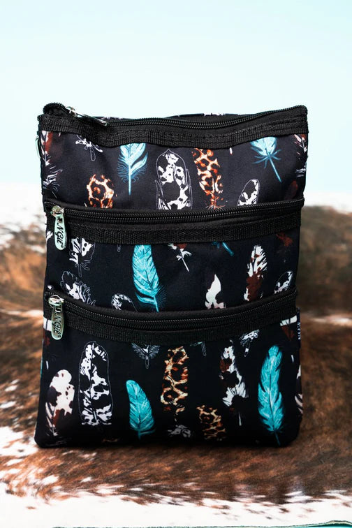 Feather Crossbody Bag