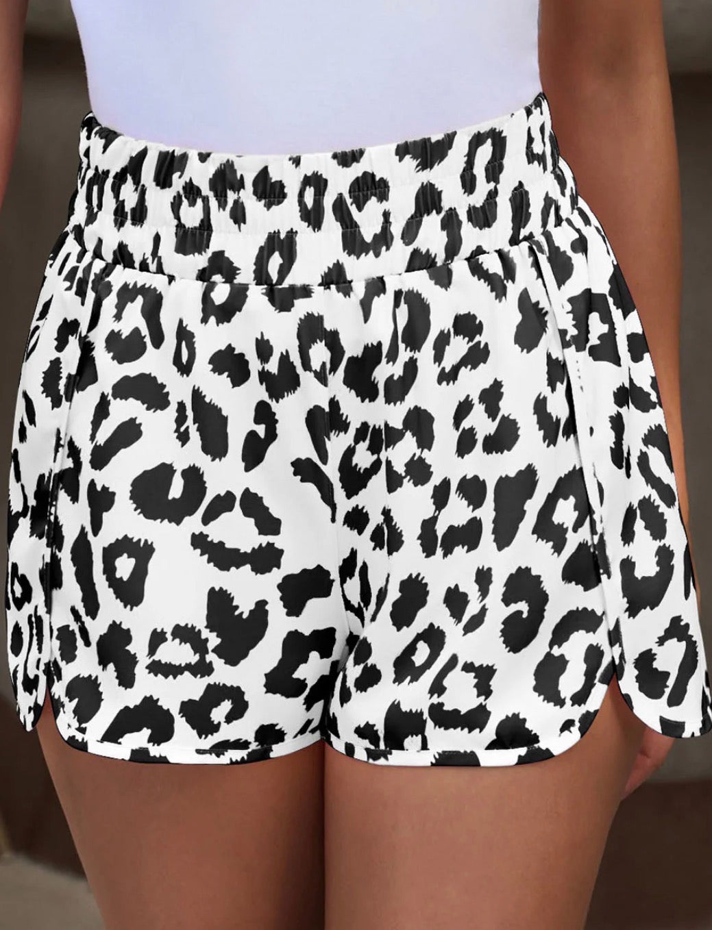 Leopard Athletic Shorts