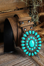 Load image into Gallery viewer, Ridgeway Turquoise Concho Belt

Ships 7 days
