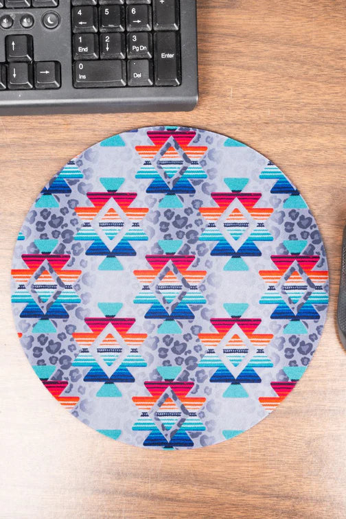 Blue Aztec Mousepad