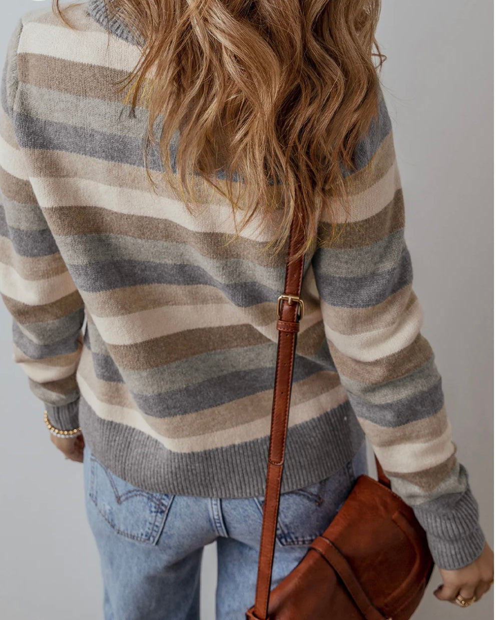 Stripe Color Block Sweater