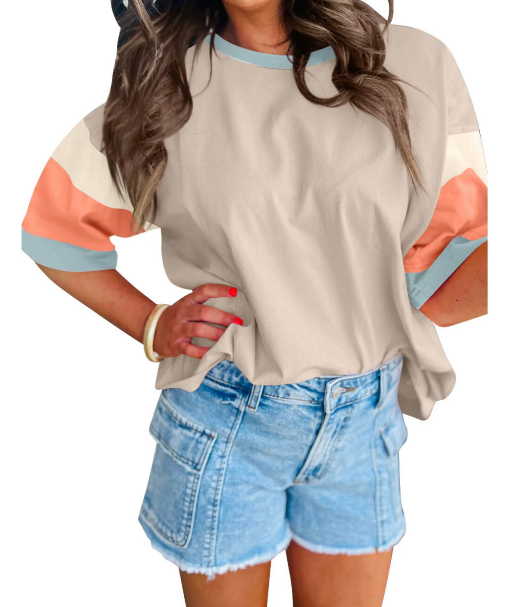 Color Block Sleeve Top