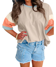 Load image into Gallery viewer, Color Block Sleeve Top
