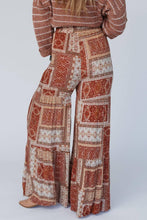 Load image into Gallery viewer, Aztec Print Tiered Palazzo Pants
