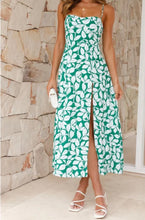 Load image into Gallery viewer, Slit Sweetheart Neck Cami Dress
