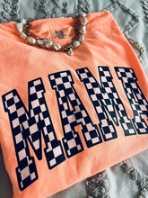 Load image into Gallery viewer, Neon Checkered Mama Graphic Tee
