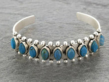 Load image into Gallery viewer, Turquoise Open Bracelet
