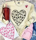 Polka Heart Bow Sweatshirts