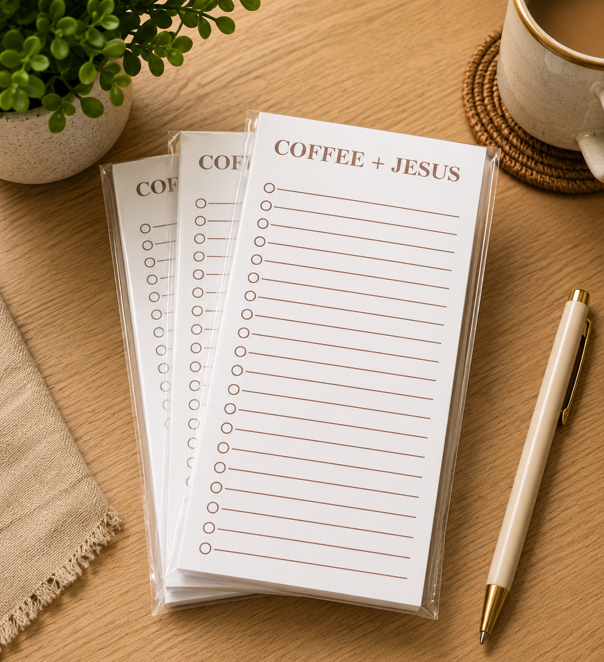 Coffee and Jesus Notepad