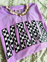 Load image into Gallery viewer, Neon Checkered Mama Graphic Tee
