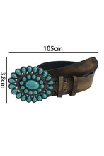 Load image into Gallery viewer, Ridgeway Turquoise Concho Belt

Ships 7 days
