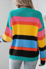 Load image into Gallery viewer, Colorblock Mixed Textured 
Sweater
