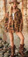 Load image into Gallery viewer, Aztec Print Sherpa Jacket
