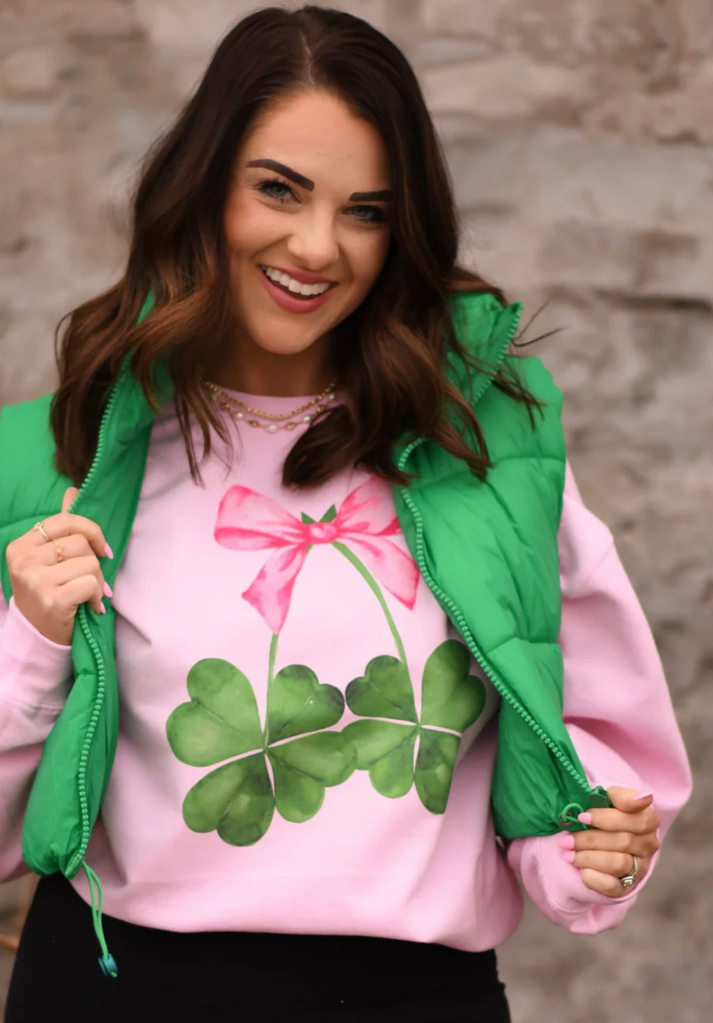 Clover Bow Sweatshirt