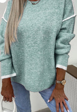 Load image into Gallery viewer, Contrast Edge Crewneck Sweater
