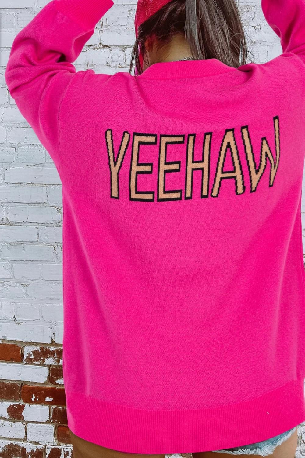 YEEHAW Cowboy
Hat Oversized sweater