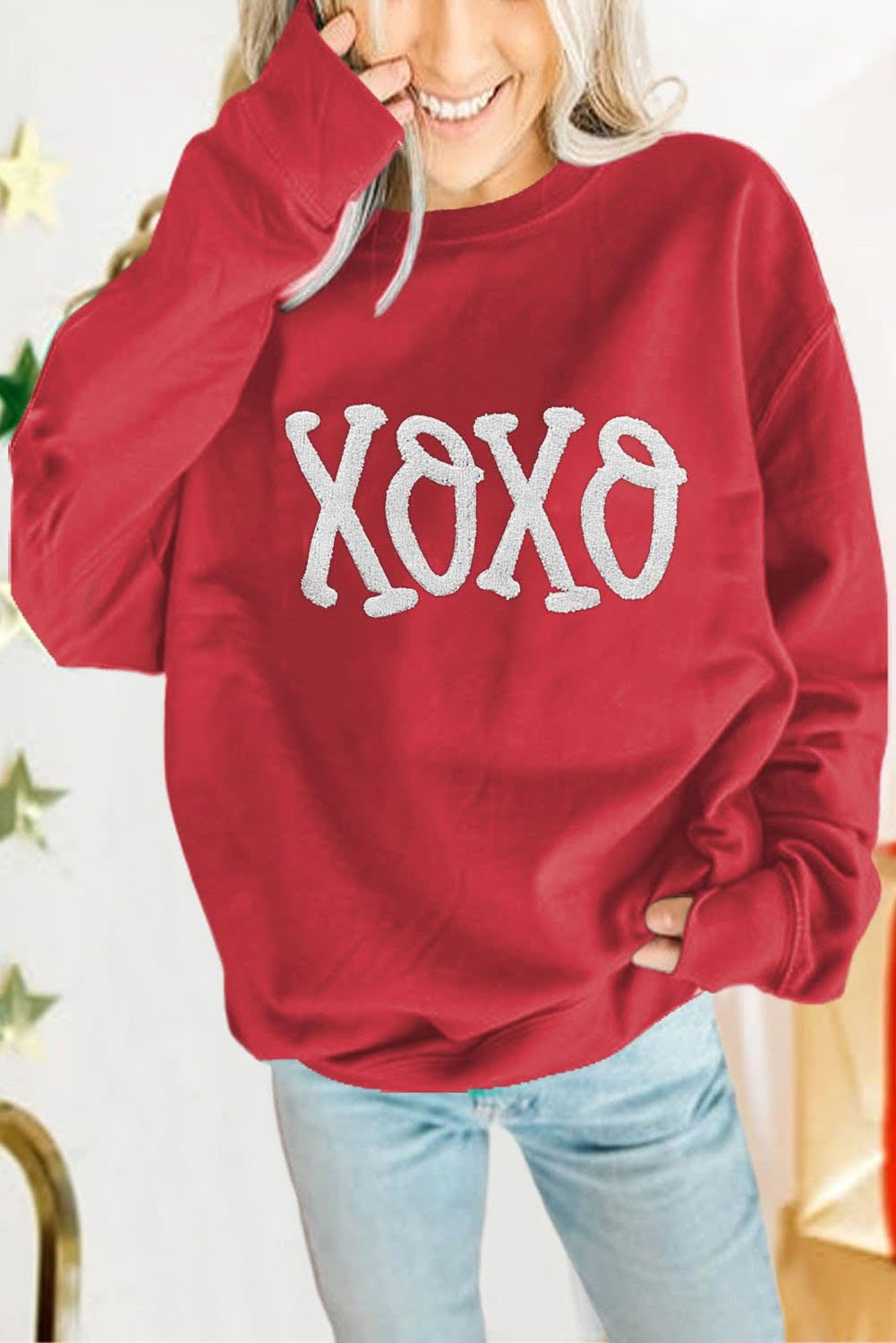 Valentine's Day XOXO Chenille Sweatshirt
