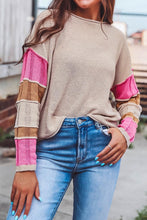 Load image into Gallery viewer, Colorblock Exposed Seam Sweater
