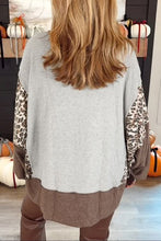 Load image into Gallery viewer, CALL OF THE COZY GRAY COLORBLOCK DOLMAN SLEEVE SWEATSHIRT **SHIPPING EXPECTED TO BEGIN ON DATE 11/5**
